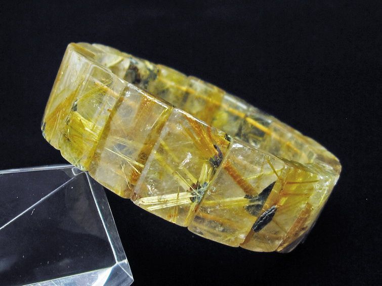 タイチンルチルクォーツ バングル 一点物 111-16823