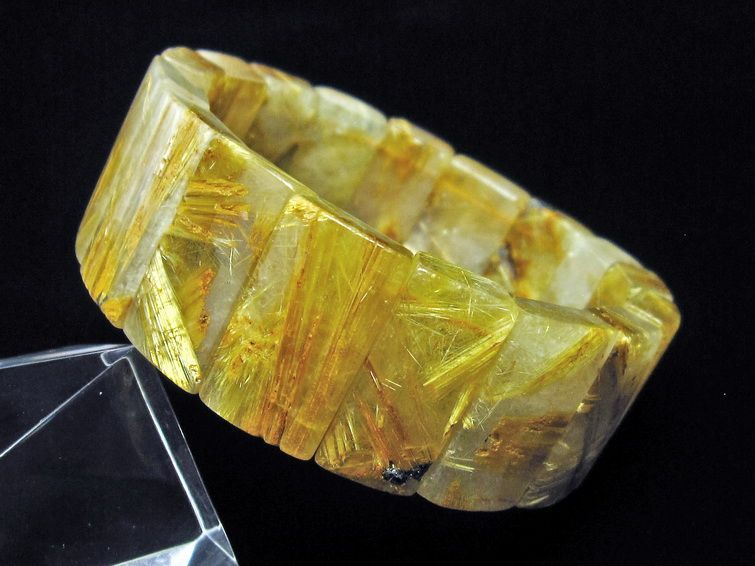 タイチンルチルクォーツ バングル 一点物 111-16825