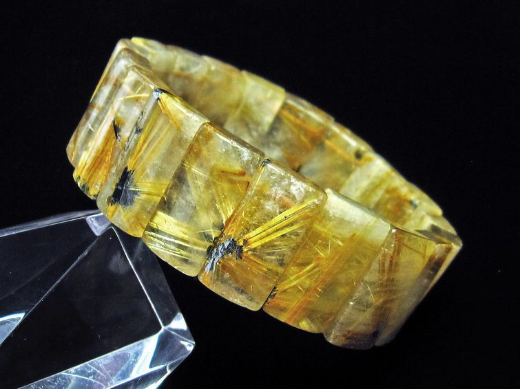 タイチンルチルクォーツ バングル 一点物 111-16826