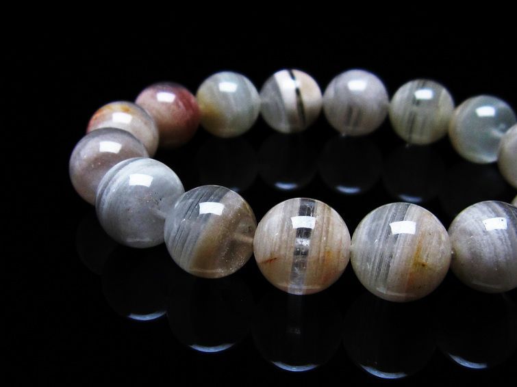 ファントムクォーツ ブレスレット 13mm 一点物 111-18003