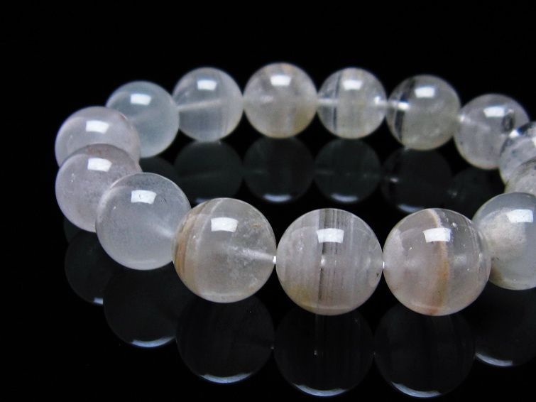 ファントムクォーツ ブレスレット 14mm 一点物 111-19875