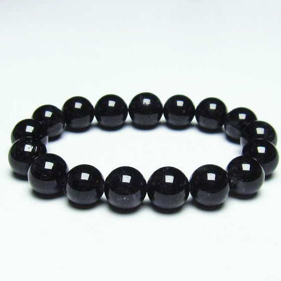 ブラックルチルクォーツ ブレスレット 12mm 黒針ルチル 一点物 ブラックルチルクォーツ ブレスレット 12mm 黒針ルチル 一点物
