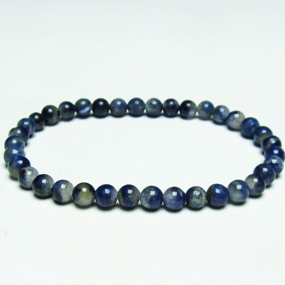 デュモルチェライトインクォーツ ブレスレット 5mm 一点物 メール便可