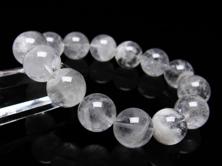 ファーデンクォーツ 水晶 ブレスレット 14mm 111-22527