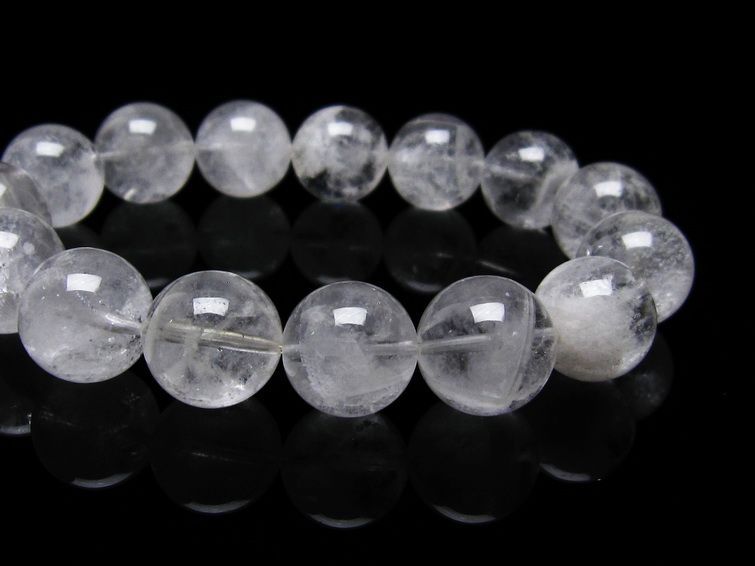 ファーデンクォーツ 水晶 ブレスレット 14mm 111-22527