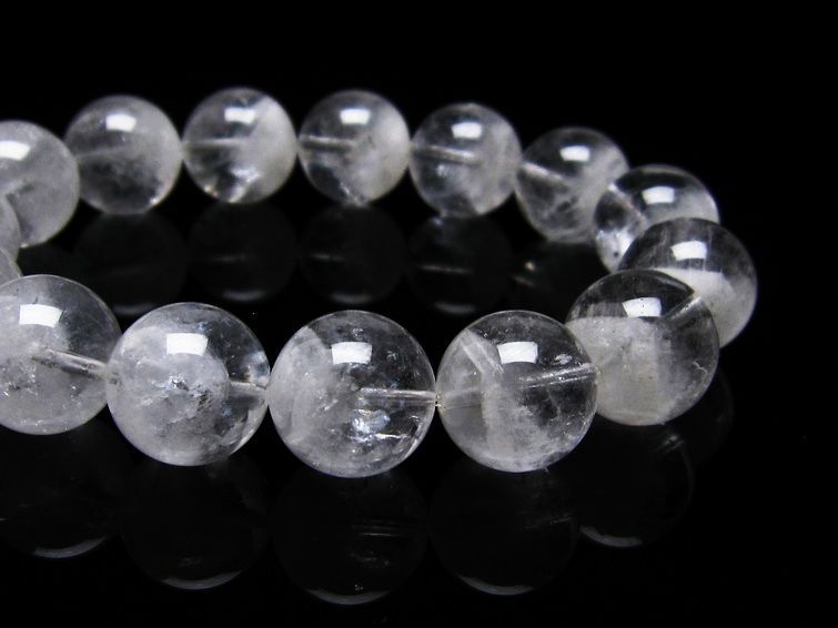 ファーデンクォーツ 水晶 ブレスレット 14mm 一点物 111-22598