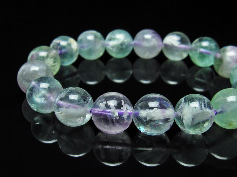 エンジェルフェザー フローライト ブレスレット 12mm 111-22884