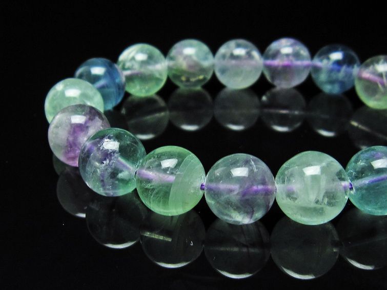 エンジェルフェザー フローライト ブレスレット 12mm 111-22885