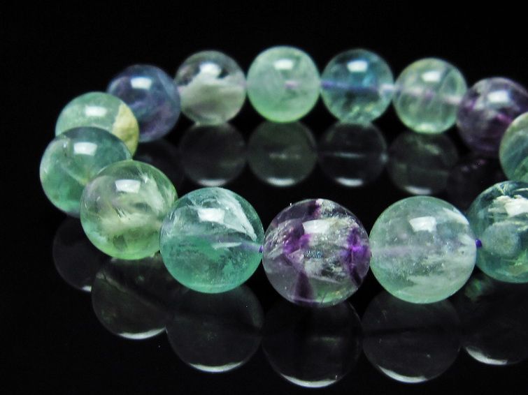エンジェルフェザー フローライト ブレスレット 14mm 111-22893