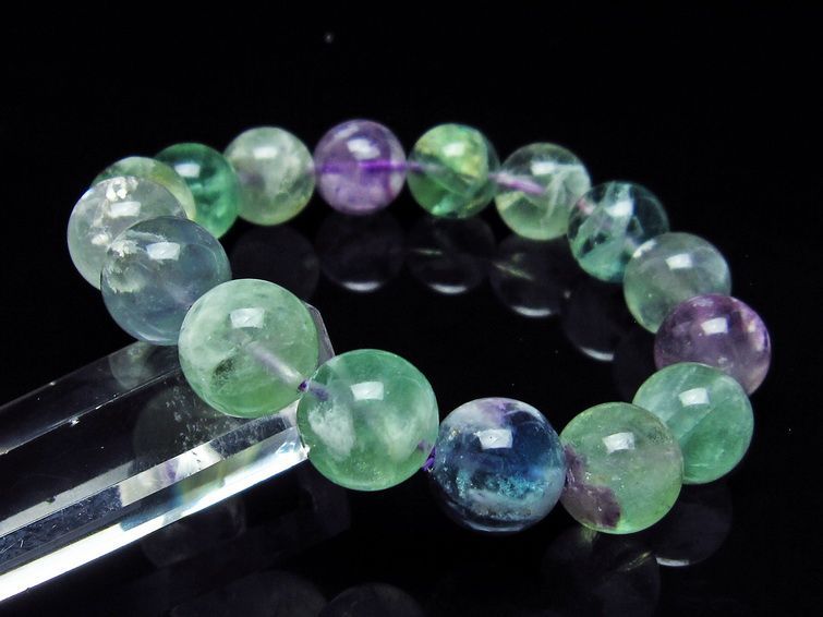 エンジェルフェザー フローライト ブレスレット 14mm 111-22898