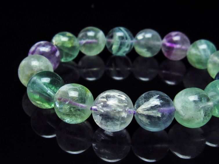 エンジェルフェザー フローライト ブレスレット 14mm 111-22898