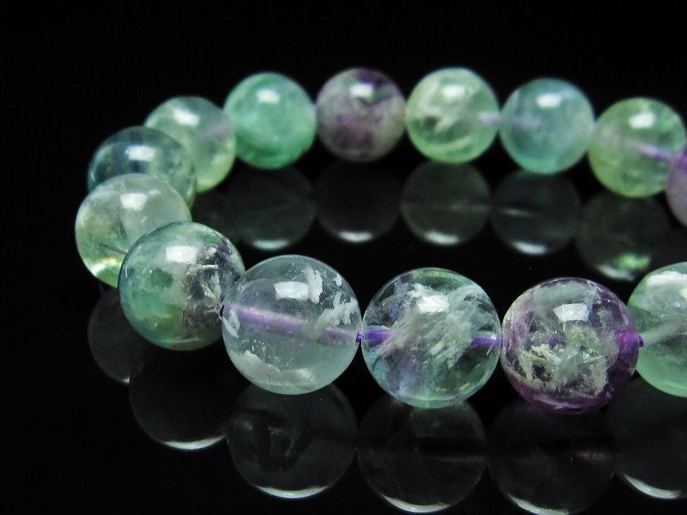 エンジェルフェザー フローライト ブレスレット 14mm 111-22899
