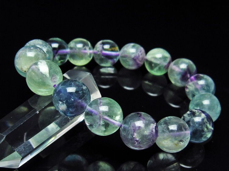 エンジェルフェザー フローライト ブレスレット 13mm 111-22902