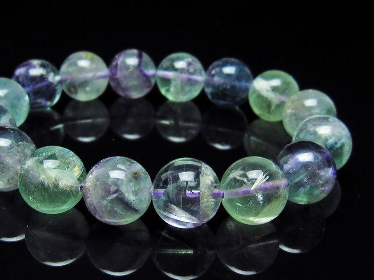 エンジェルフェザー フローライト ブレスレット 13mm 111-22902