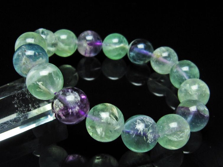 エンジェルフェザー フローライト ブレスレット 13mm 111-22905