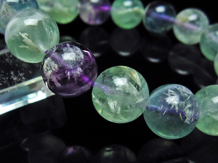 エンジェルフェザー フローライト ブレスレット 13mm 111-22905