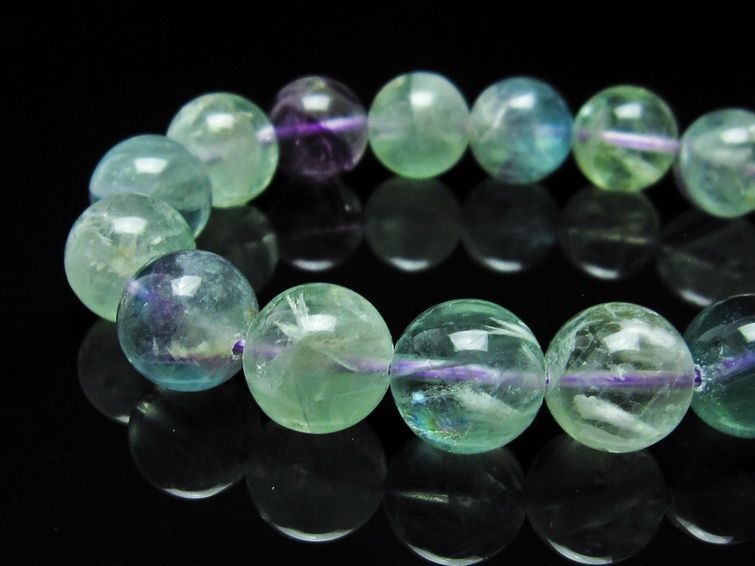 エンジェルフェザー フローライト ブレスレット 13mm 111-22905