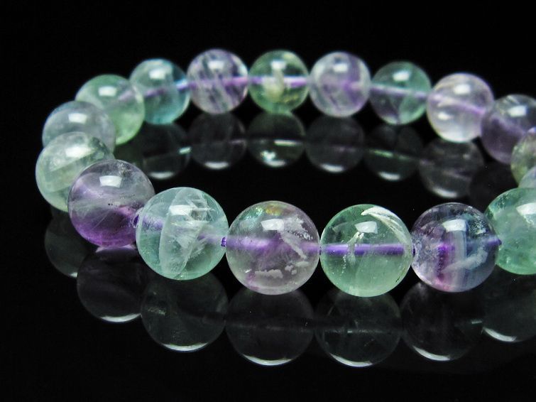 エンジェルフェザー フローライト ブレスレット 12mm 111-22907