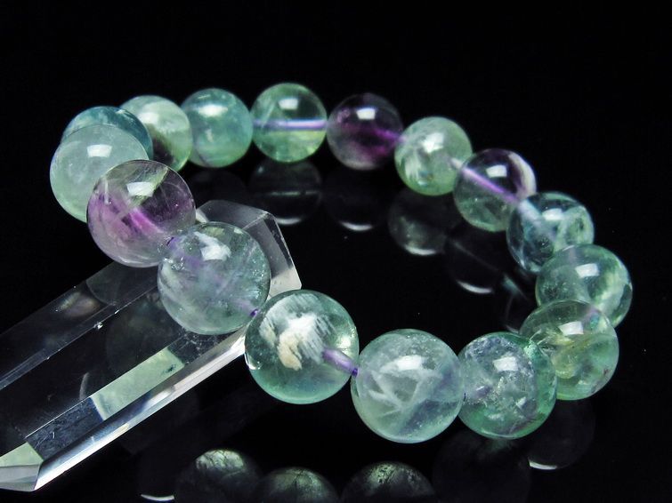 エンジェルフェザー フローライト ブレスレット 13mm 111-22913