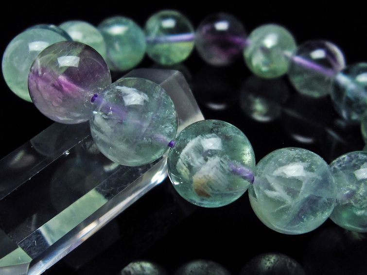エンジェルフェザー フローライト ブレスレット 13mm 111-22913