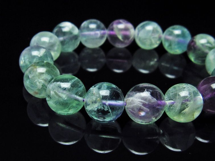 エンジェルフェザー フローライト ブレスレット 13mm 111-22913