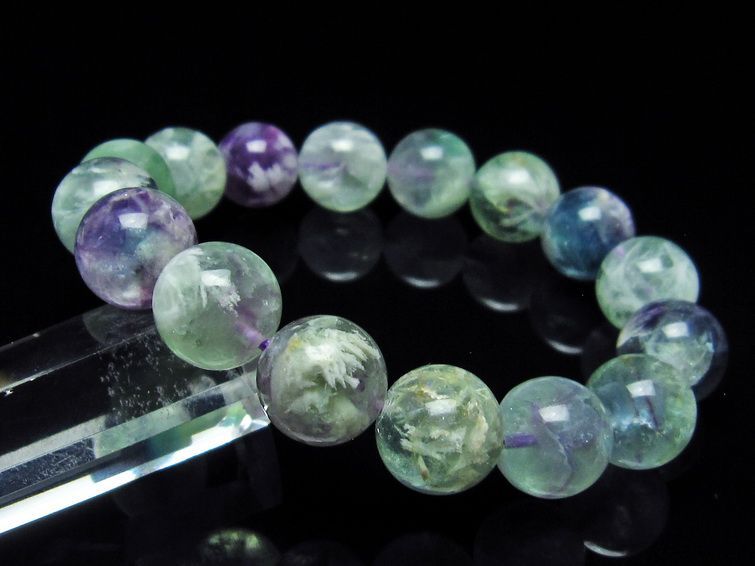 エンジェルフェザー フローライト ブレスレット 13mm 111-22916