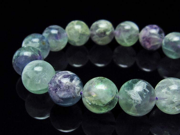 エンジェルフェザー フローライト ブレスレット 13mm 111-22916