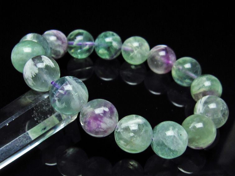 エンジェルフェザー フローライト ブレスレット 13mm 111-22917