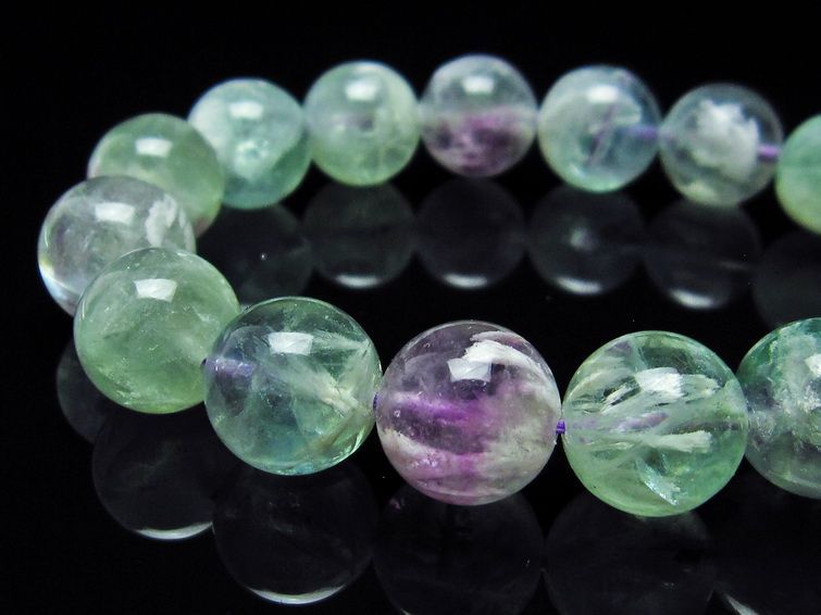 エンジェルフェザー フローライト ブレスレット 13mm 111-22917