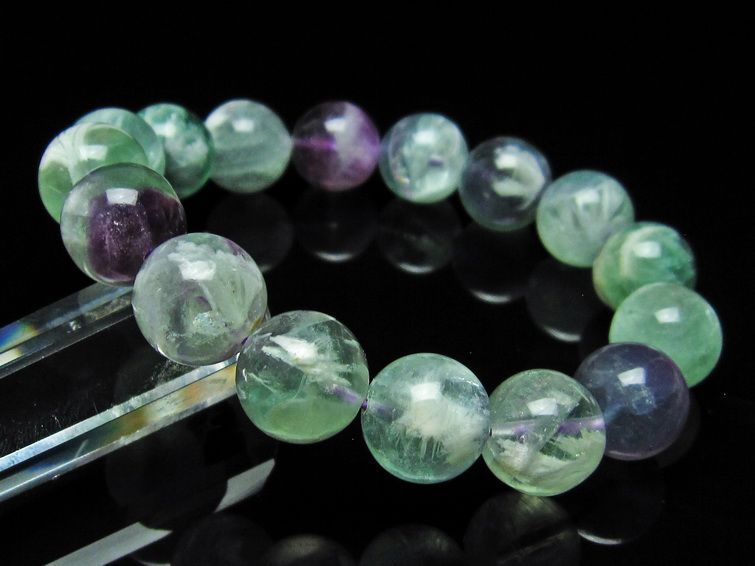 エンジェルフェザー フローライト ブレスレット 13mm 111-22918