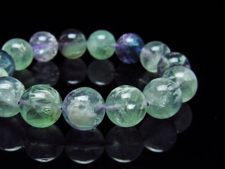 エンジェルフェザー フローライト ブレスレット 14mm 111-22919