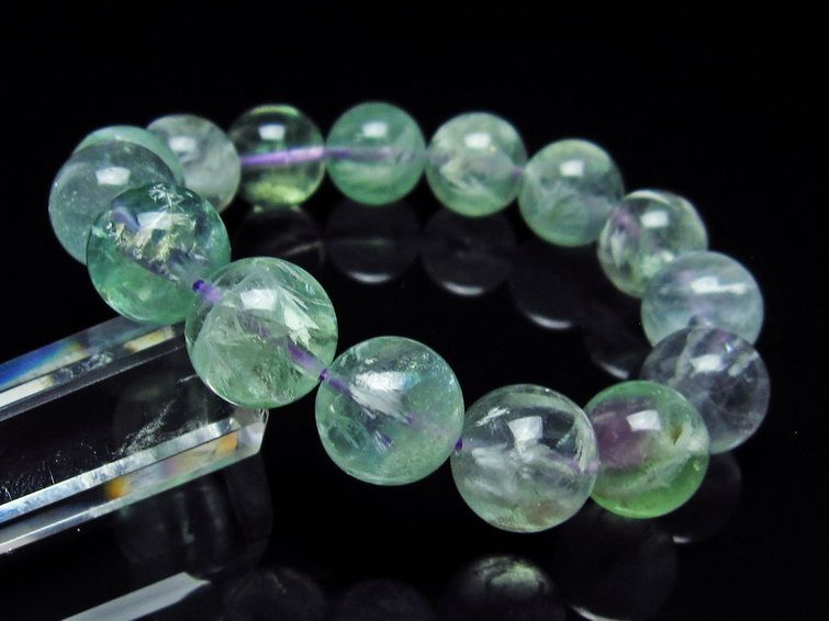 エンジェルフェザー フローライト ブレスレット 14mm 111-22920