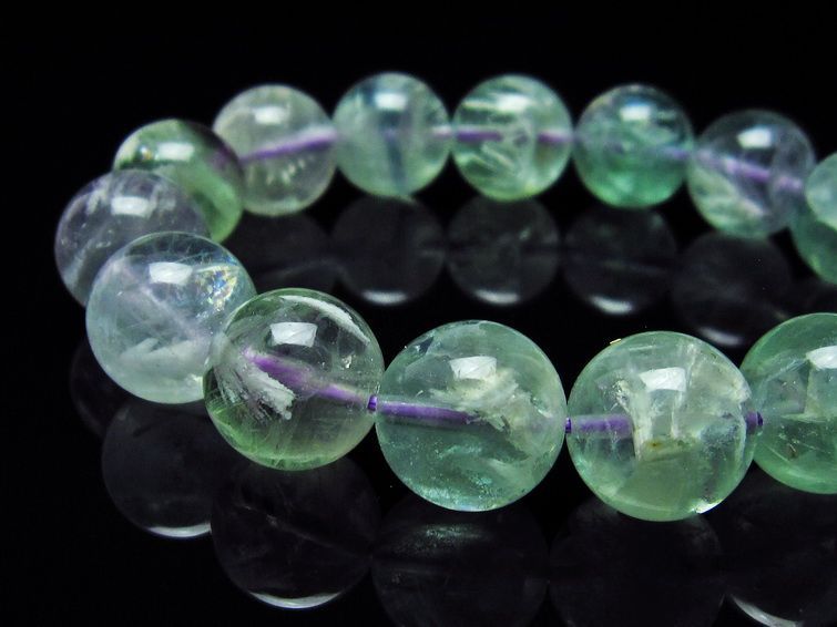 エンジェルフェザー フローライト ブレスレット 14mm 111-22920