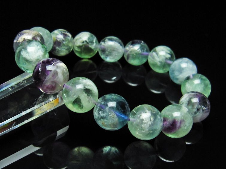エンジェルフェザー フローライト ブレスレット 13mm 111-22921