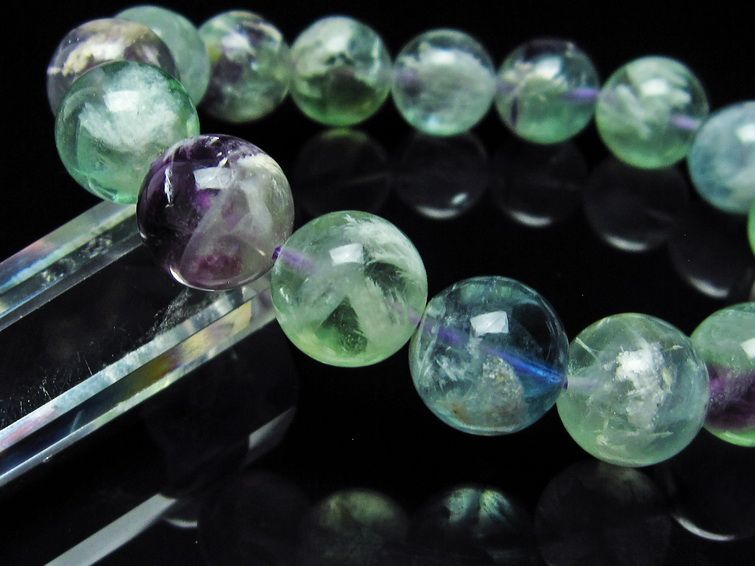 エンジェルフェザー フローライト ブレスレット 13mm 111-22921