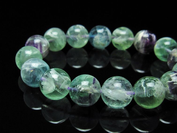 エンジェルフェザー フローライト ブレスレット 13mm 111-22921
