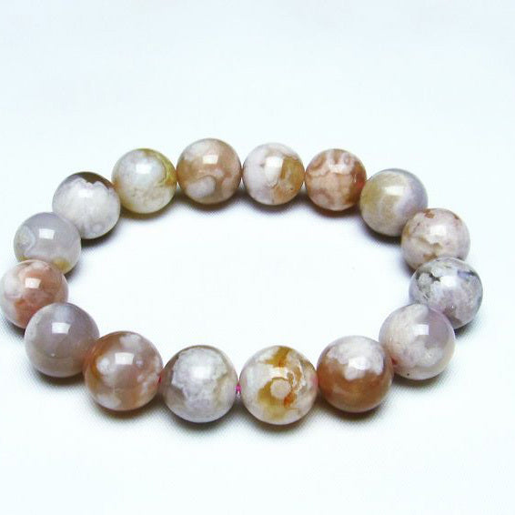 チェリーブロッサムアゲート ブレスレット 桜瑪瑙 13mm メール便可 [M