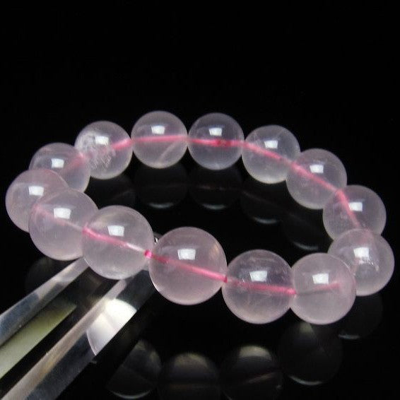 ミルキークォーツ ピンク ブレスレット 14mm メール便可 [M便 1/10 