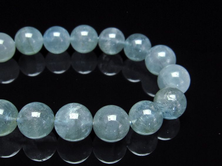 アクアマリン ブレスレット 12mm 111-26902