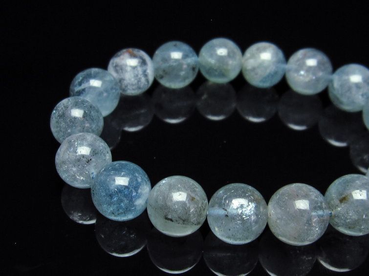 アクアマリン ブレスレット 12mm 111-26904