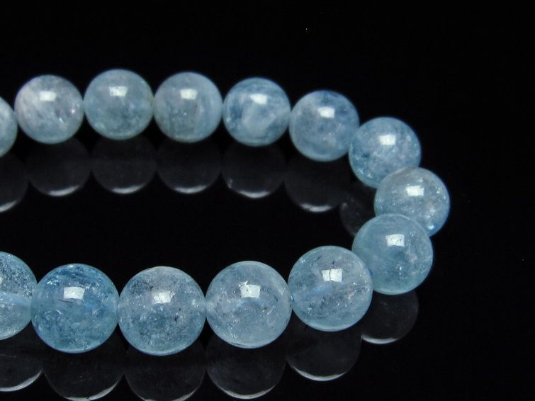 アクアマリン ブレスレット 12mm 111-26907