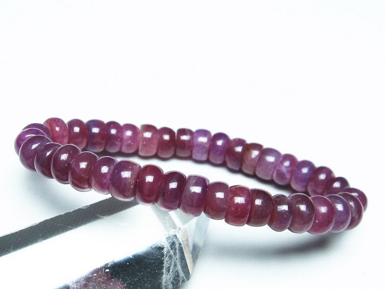 ルビー ブレスレット 8mm 一点物 111-28749