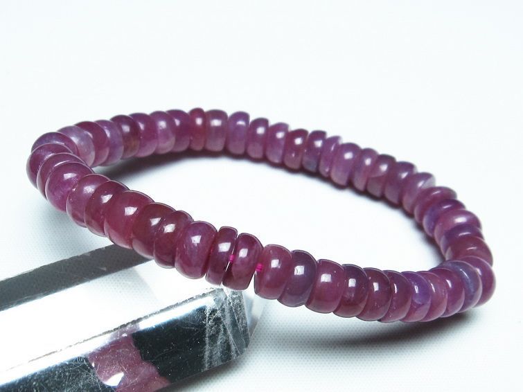 ルビー ブレスレット 8mm 一点物 111-28756