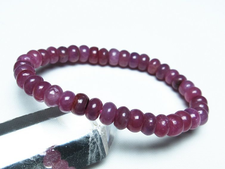 ルビー ブレスレット 8mm 一点物 111-28765