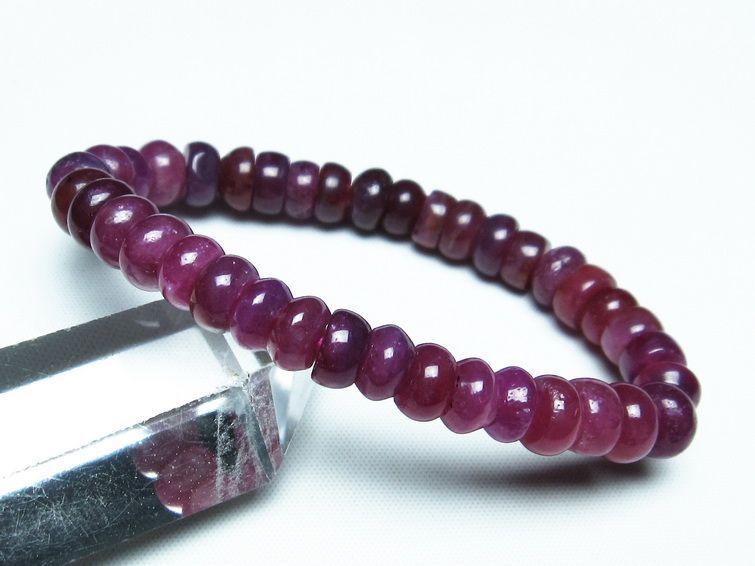 ルビー ブレスレット 8mm 一点物 111-28803