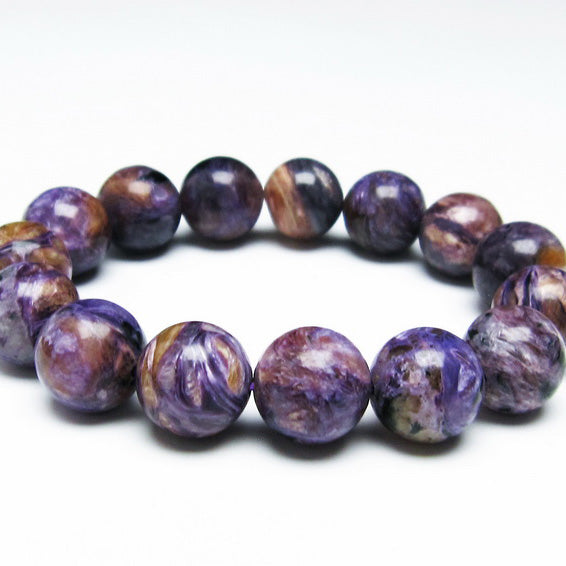 チャロアイト　ブレスレット14mm 最高品質 世界三大ヒーリングストーン高品質チャロアイト14mmブレスレット 送料