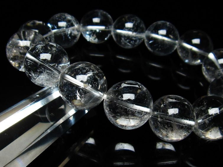アイリスクォーツ 水晶 ブレスレット 虹入り 16mm 111-3661