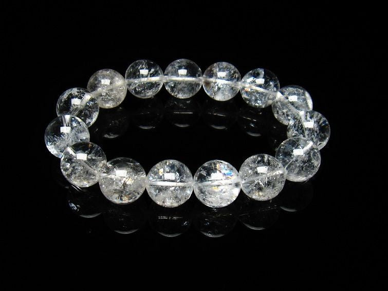 アイリスクォーツ 水晶 ブレスレット 虹入り 15mm 111-3664