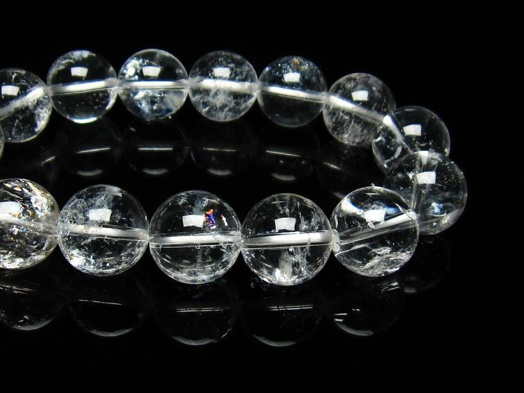 アイリスクォーツ 水晶 ブレスレット 虹入り 15mm 111-3669