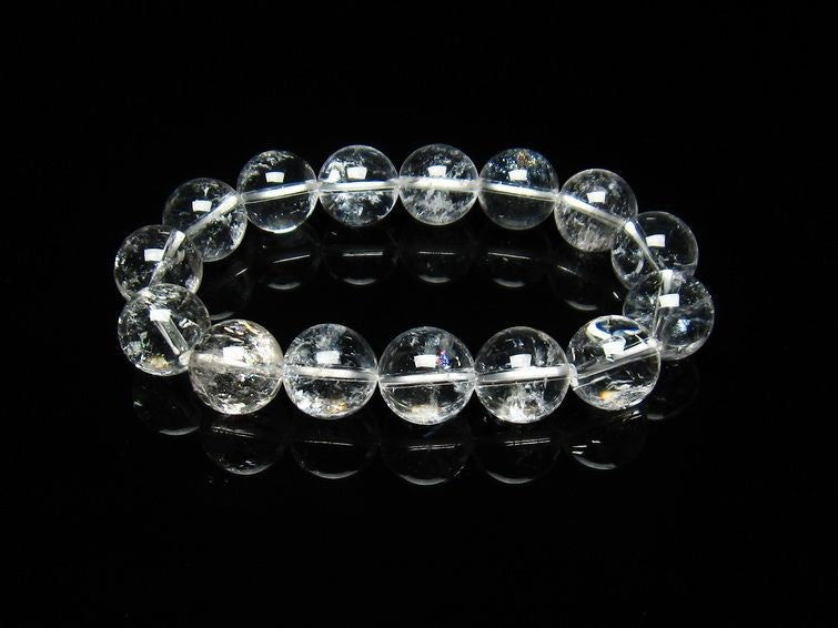 アイリスクォーツ 水晶 ブレスレット 虹入り 15mm 111-3669